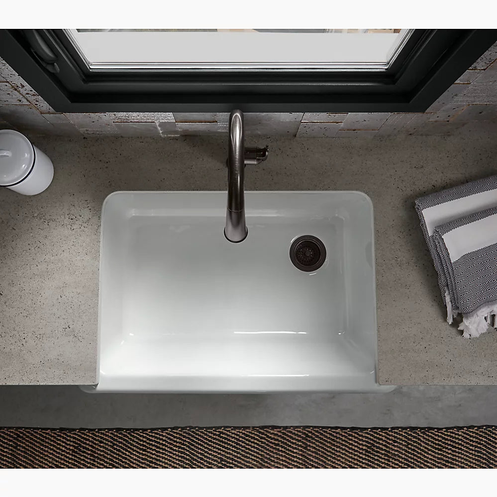 Kohler Whitehaven 32-3/4" undermount single-bowl farmhouse kitchen sink K-5827-NY - Plumbing Market