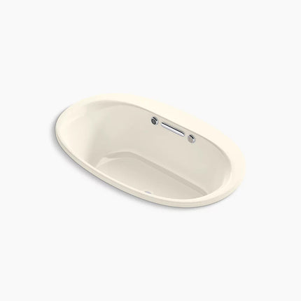 Kohler Underscore 59-3/4" x 35-3/4" drop-in Heated BubbleMassage air bath with Bask heated surface K-5714-GHW-96 - Plumbing Market