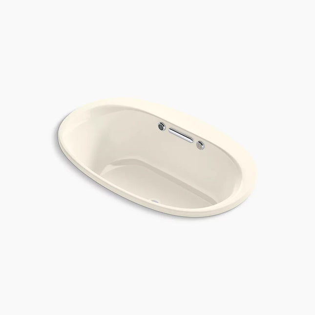 Kohler Underscore 59-3/4" x 35-3/4" drop-in Heated BubbleMassage air bath with Bask heated surface K-5714-GHW-96 - Plumbing Market