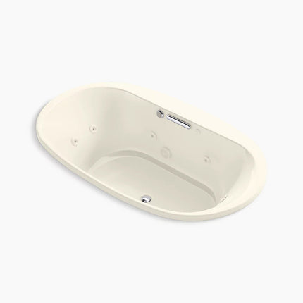 Kohler Underscore 71-1/2" x 41-1/2" drop-in Heated BubbleMassage air bath with whirlpool K-5718-XHGH-96 - Plumbing Market