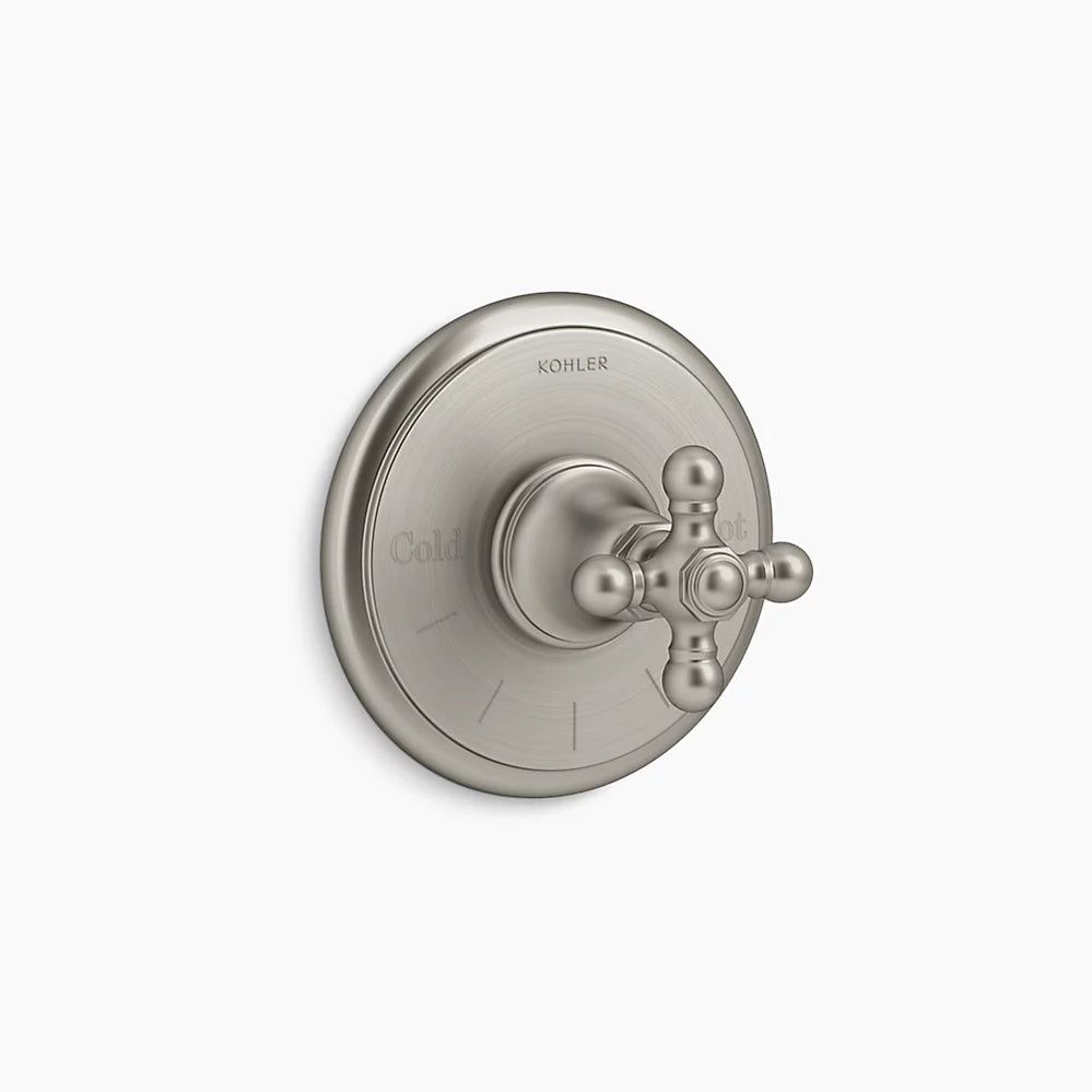 Kohler Artifacts Thermostatic Vlv Trim, Cross T72769-3-BN - Plumbing Market