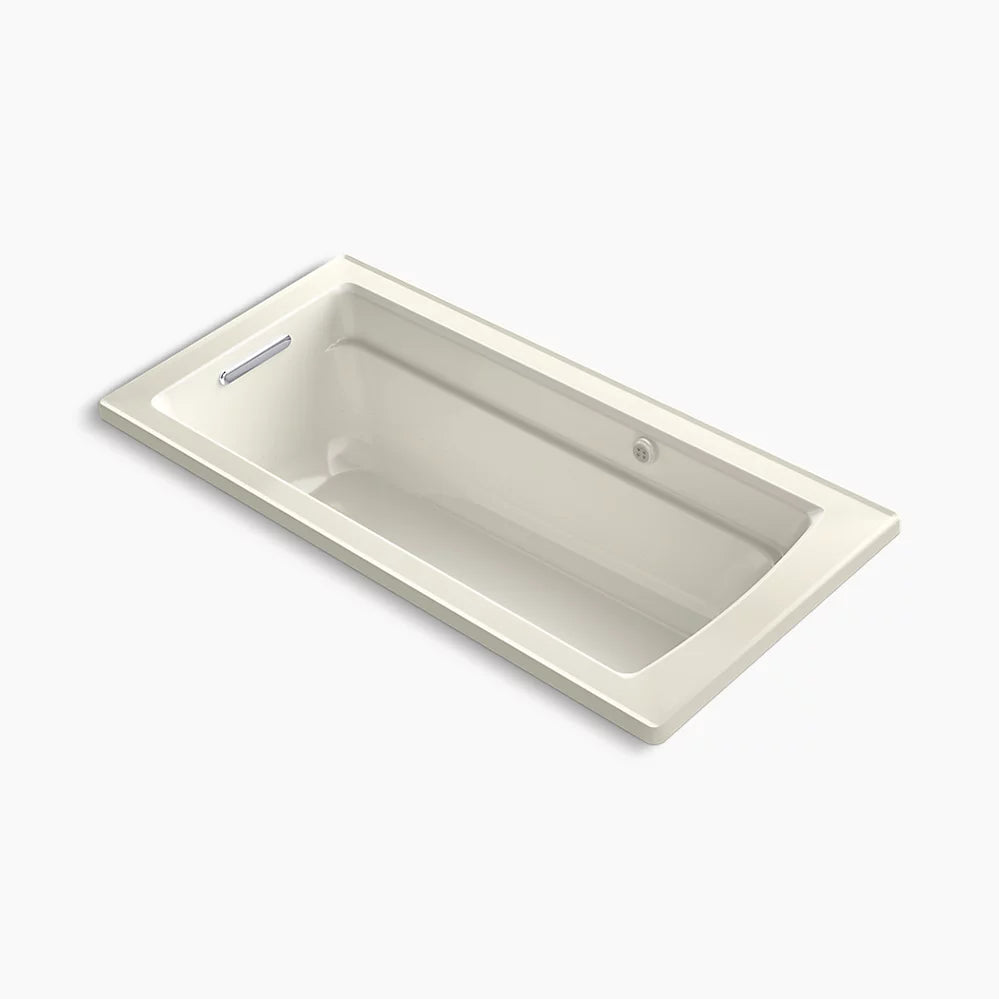 Kohler Archer 66" x 32" drop-in Heated BubbleMassage air bath with whirlpool K-1949-XHGH-96 - Plumbing Market