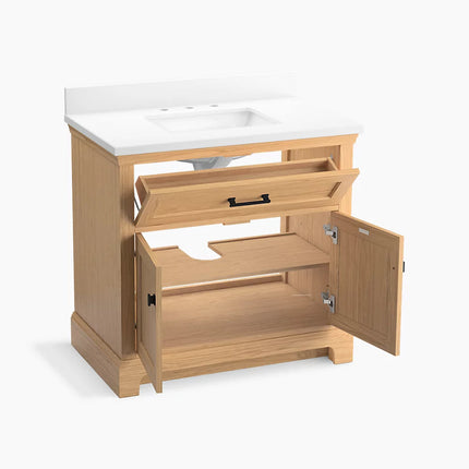 Kohler Charlemont 36" bathroom vanity cabinet with sink and quartz top K-29261-BD1-WEK - Plumbing Market