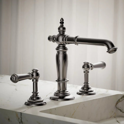Kohler Artifacts Bathroom sink faucet spout with Column design, 1.2 gpm K-72760-TT - Plumbing Market