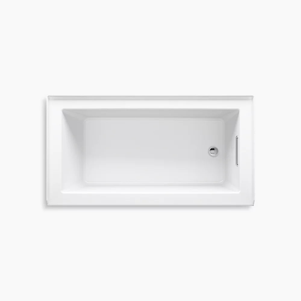 Kohler Underscore 60" x 32" alcove bath right drain K-1957-RA-NY - Plumbing Market
