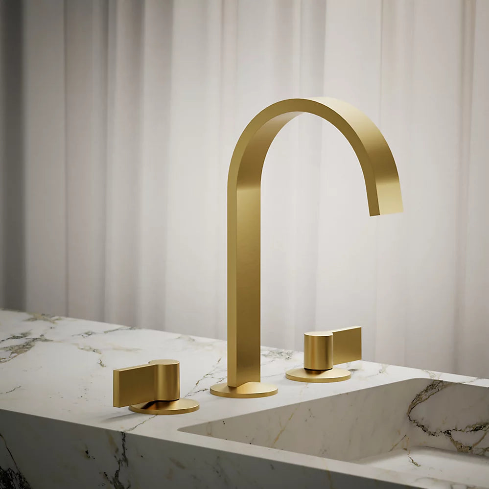 Kohler Components Bathroom sink faucet spout with Ribbon design, 1.2 gpm K-77968-2MB - Plumbing Market