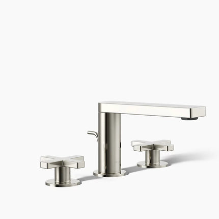 Kohler Composed Widespread bathroom sink faucet with Cross handles, 1.2 gpm K-73060-3-SN - Plumbing Market