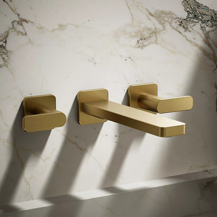 Kohler Parallel Wall-mount bathroom sink faucet trim, 1.2 gpm K-T27120-4-2MB - Plumbing Market