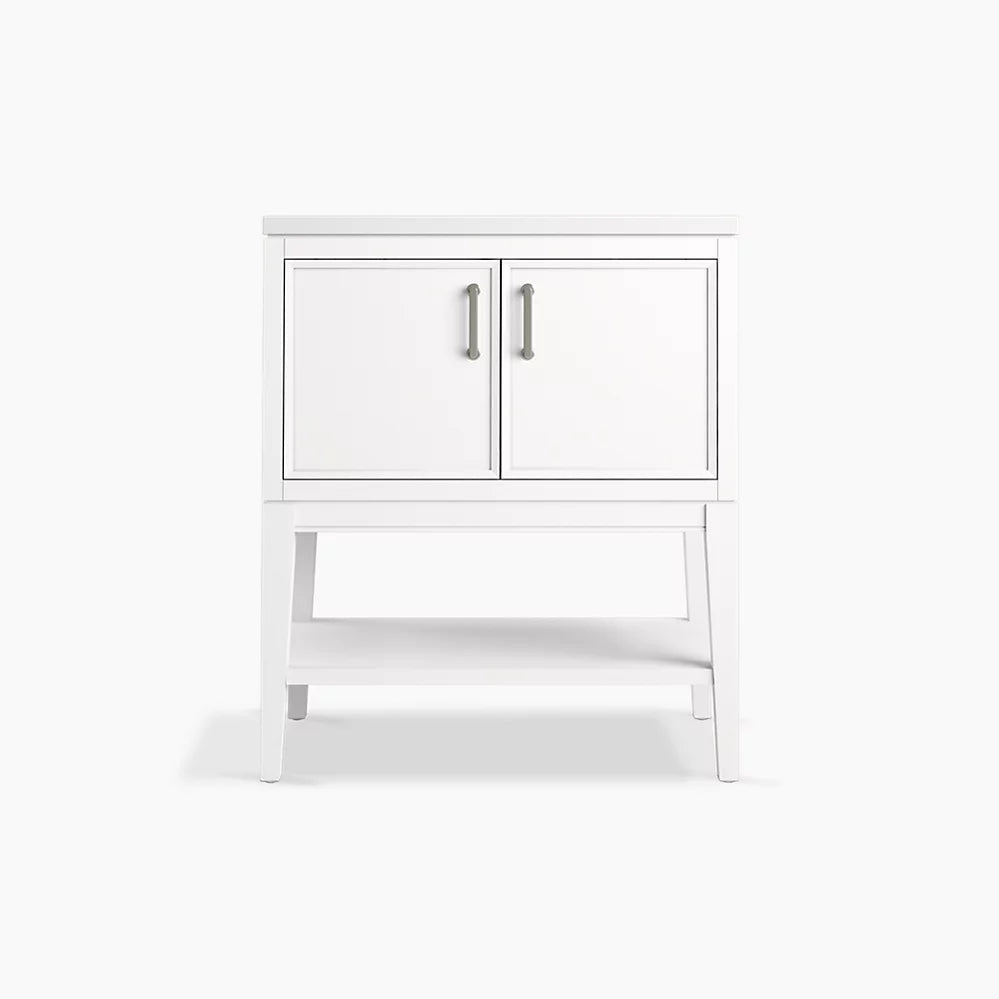 Kohler Winnow 30" bathroom vanity cabinet with sink and quartz top K-33578-ASB-0 - Plumbing Market