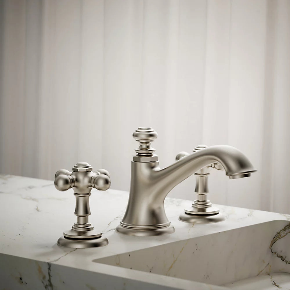 Kohler Artifacts Cross bathroom sink faucet handles K-98068-3-BN - Plumbing Market
