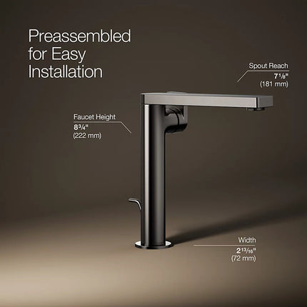 Kohler Composed Tall single-handle bathroom sink faucet with Lever handle, 1.2 gpm K-73168-4-TT - Plumbing Market