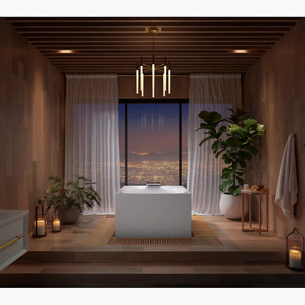 Kohler Stillness Infinity Experience 72" x 72" freestanding bath K-31405-INF-HW1 - Plumbing Market