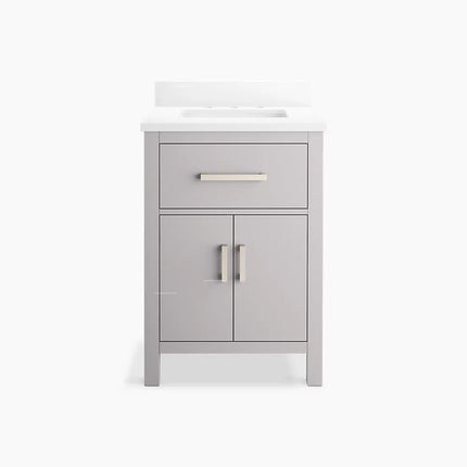 Kohler Kresla 24" bathroom vanity cabinet with sink and quartz top K-40637-BD1-AGA - Plumbing Market