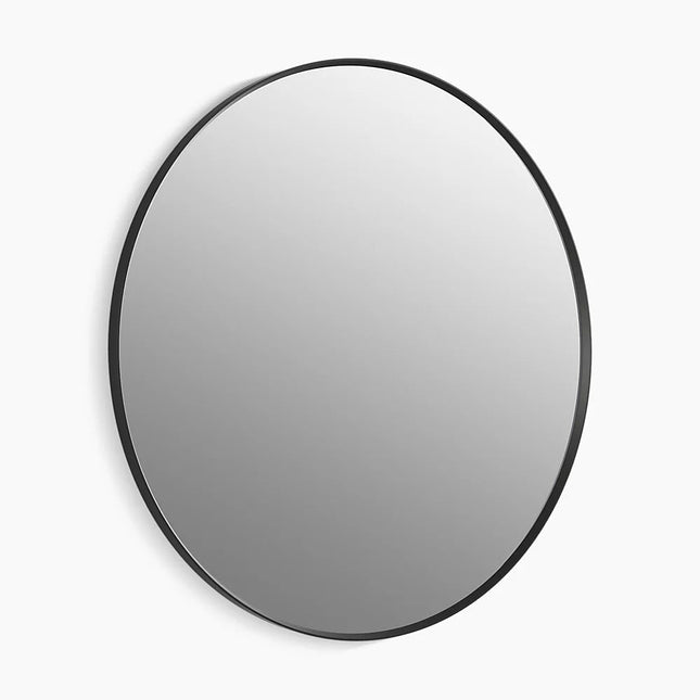 Kohler Essential 42" round framed mirror K-31370-BLL - Plumbing Market
