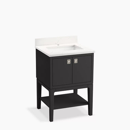 Kohler Seagrove by Studio McGee 24" bathroom vanity cabinet with sink and quartz top K-35024-DWG - Plumbing Market