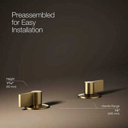 Kohler Components Lever bathroom sink faucet handles K-77974-4-2MB - Plumbing Market