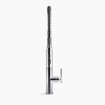 Kohler Purist Semi-professional kitchen sink faucet with three-function sprayhead K-24982-TT - Plumbing Market