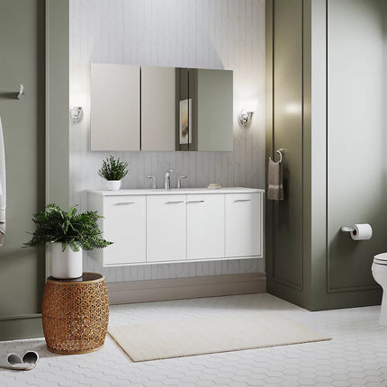 Kohler Jute 48" wall-hung bathroom vanity cabinet K-99544-1WA - Plumbing Market