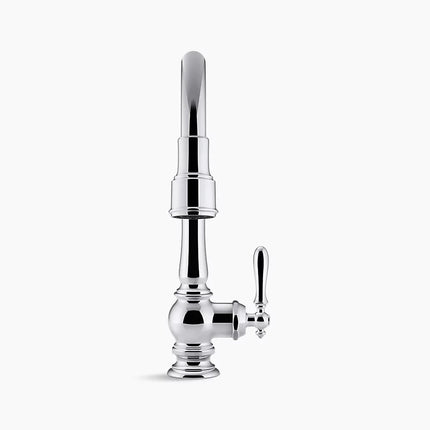 Kohler Artifacts Pull-down kitchen sink faucet with three-function sprayhead K-99261-CP - Plumbing Market