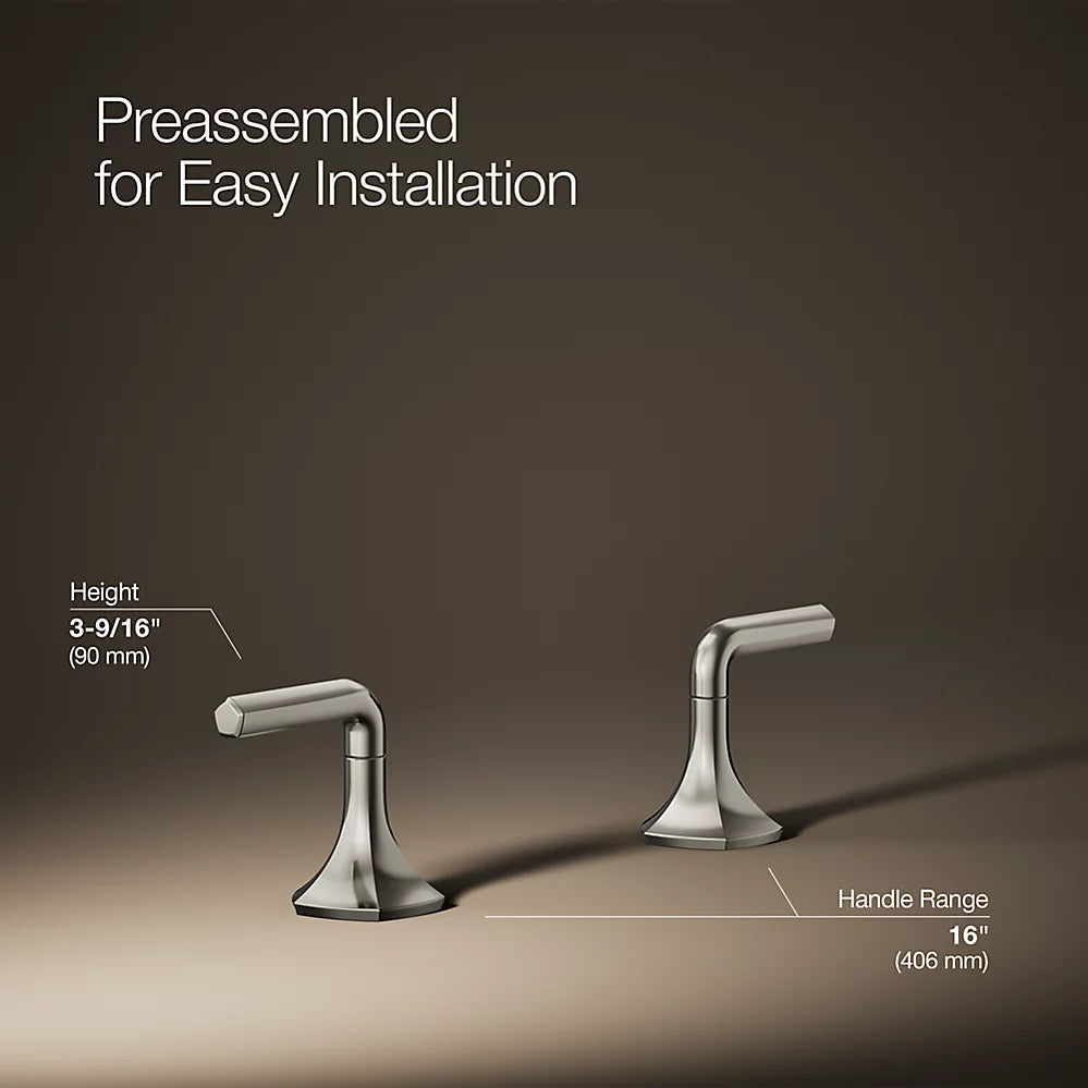 Kohler Occasion Lever bathroom sink faucet handles K-27010-4-SN - Plumbing Market