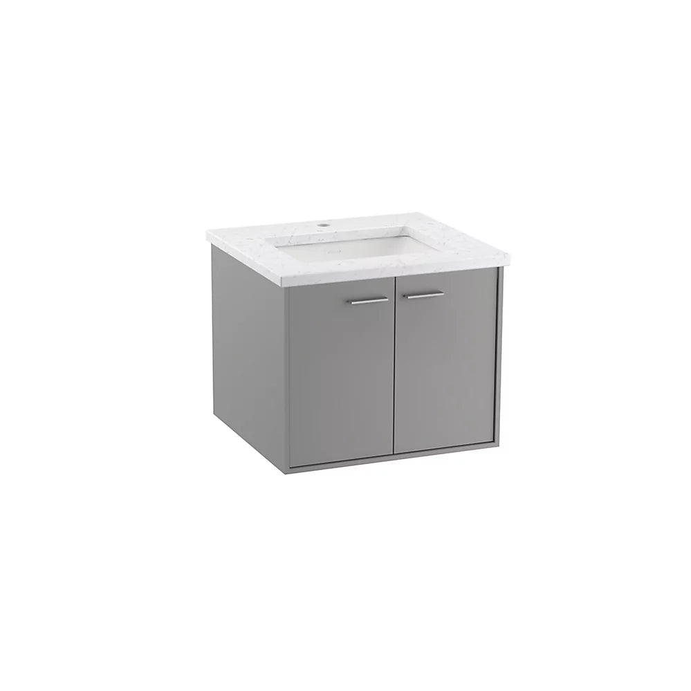 Kohler Jute 24" wall-hung bathroom vanity cabinet K-99539-1WT - Plumbing Market