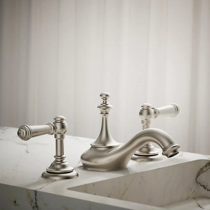 Kohler Artifacts with Tea design Bathroom sink faucet spout with Tea design, 1.2 gpm K-72758-BN - Plumbing Market