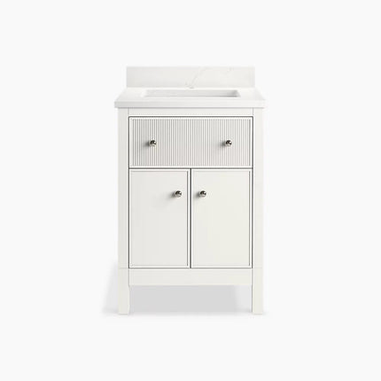 Kohler Malin by Studio McGee 24" bathroom vanity cabinet with sink and quartz top K-35018-0 - Plumbing Market