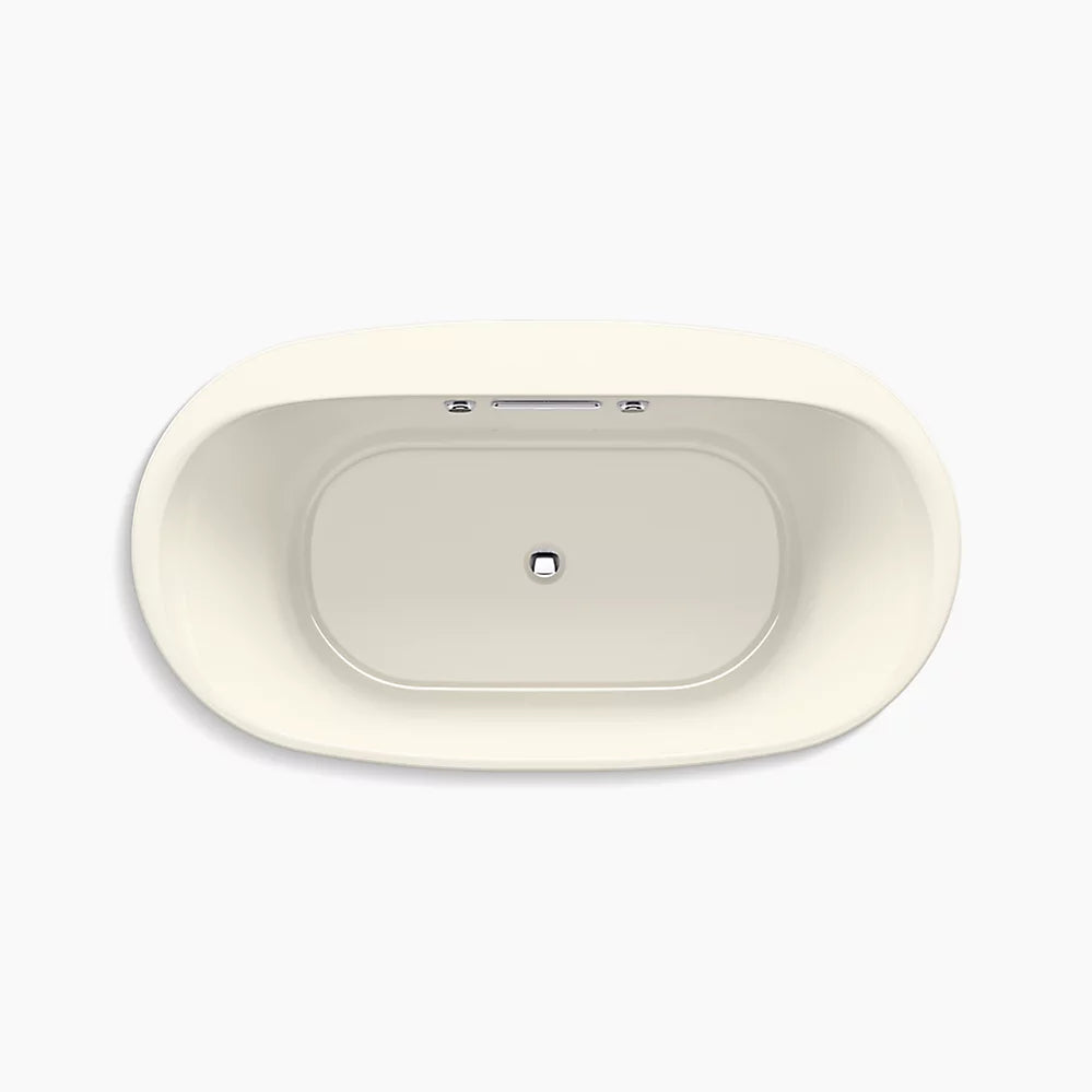 Kohler Underscore 66" x 36" drop-in Heated BubbleMassage air bath with Bask heated surface K-5716-GHW-96 - Plumbing Market
