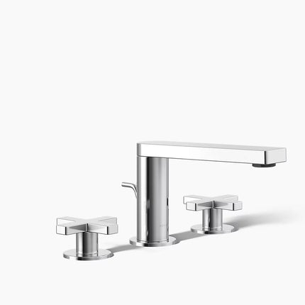 Kohler Composed Widespread bathroom sink faucet with Cross handles, 1.2 gpm K-73060-3-CP - Plumbing Market