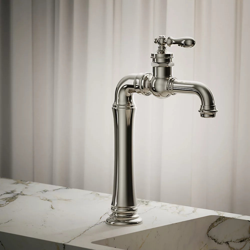 Kohler Artifacts Gentleman's Single-handle bathroom sink faucet, 1.2 gpm K-72763-9M-SN - Plumbing Market