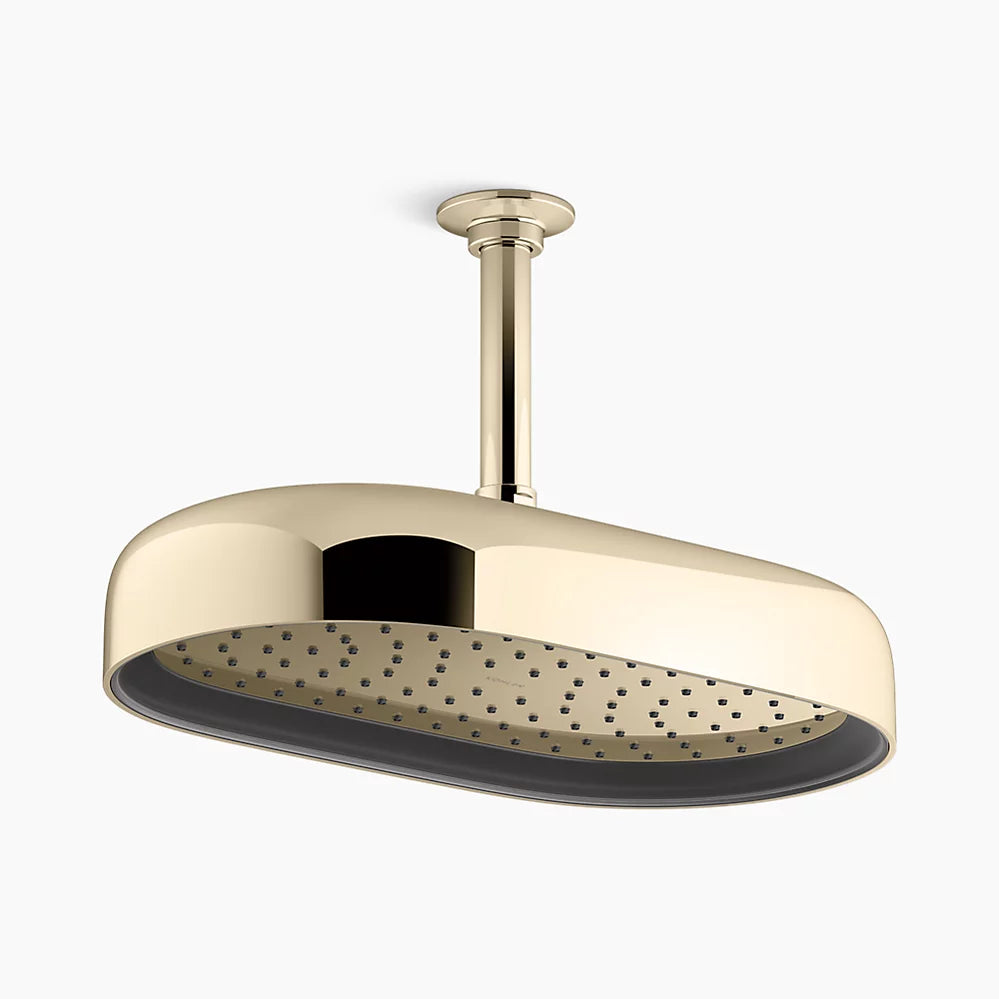 Kohler Statement 1F 14  Oblong Showerhead 26294-AF - Plumbing Market