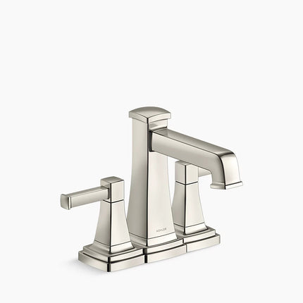 Kohler Riff Centerset bathroom sink faucet, 1.2 gpm K-27398-4-SN - Plumbing Market