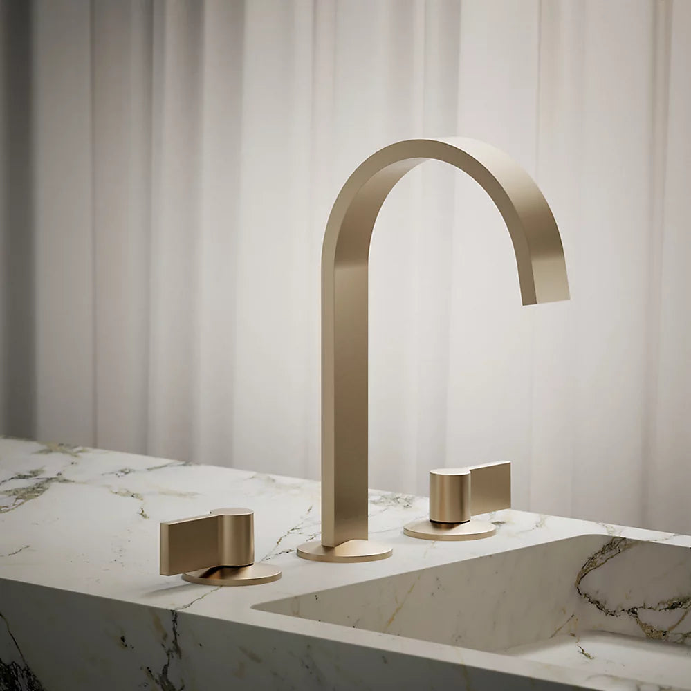 Kohler Components Bathroom sink faucet spout with Ribbon design, 1.2 gpm K-77968-BV - Plumbing Market