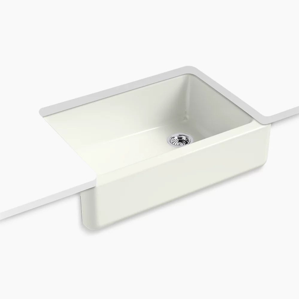 Kohler Whitehaven 32-3/4" undermount single-bowl farmhouse kitchen sink K-5827-NY - Plumbing Market