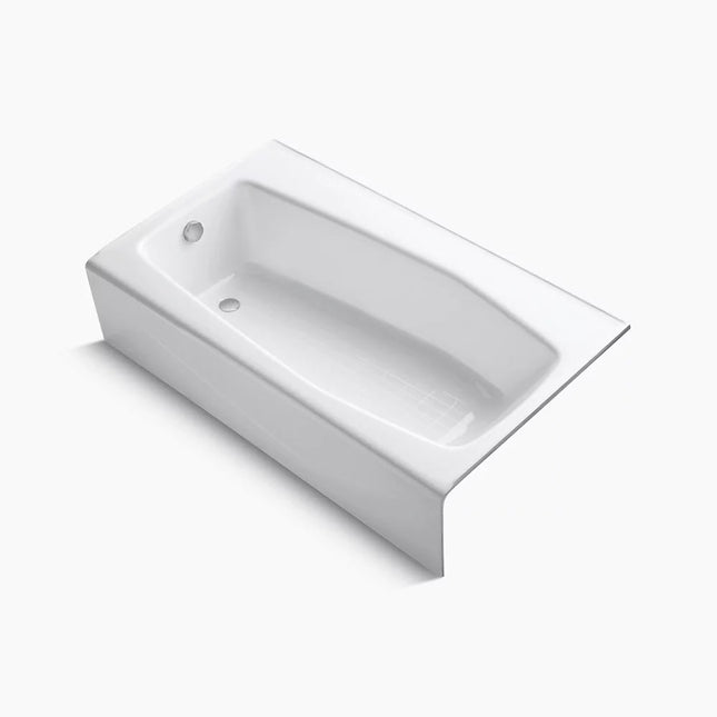 Kohler Villager 60" x 34-1/4" alcove bath, left drain K-713-0 - Plumbing Market