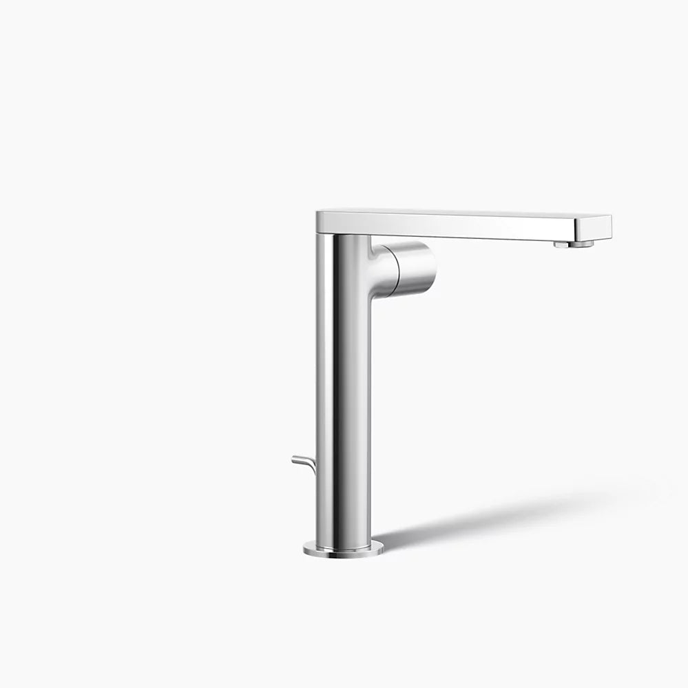 Kohler Composed Tall single-handle bathroom sink faucet with Cylindrical handle, 1.2 gpm K-73159-7-CP - Plumbing Market
