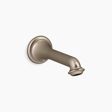 Kohler Artifacts Wall Mount Bathroom Faucet Bath Spout, Turned 72792-BV - Plumbing Market