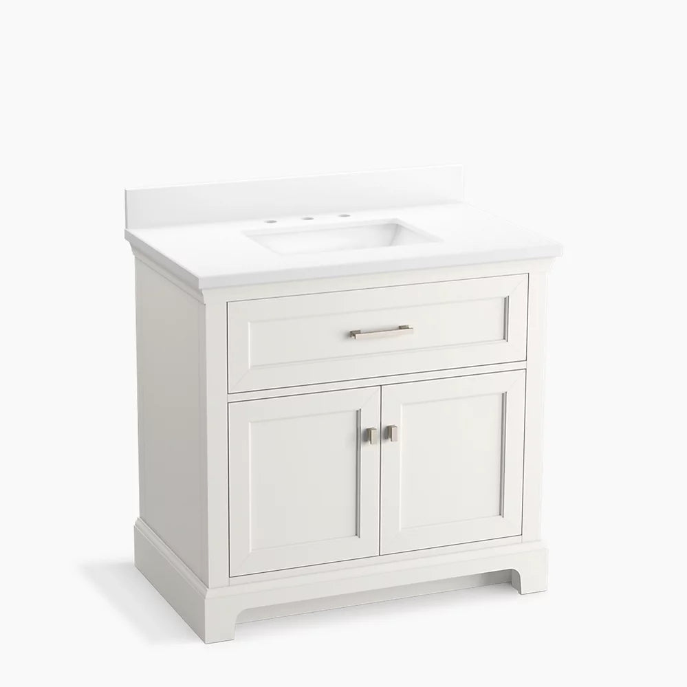 Kohler Charlemont 36" bathroom vanity cabinet with sink and quartz top K-29261-BD1-0 - Plumbing Market