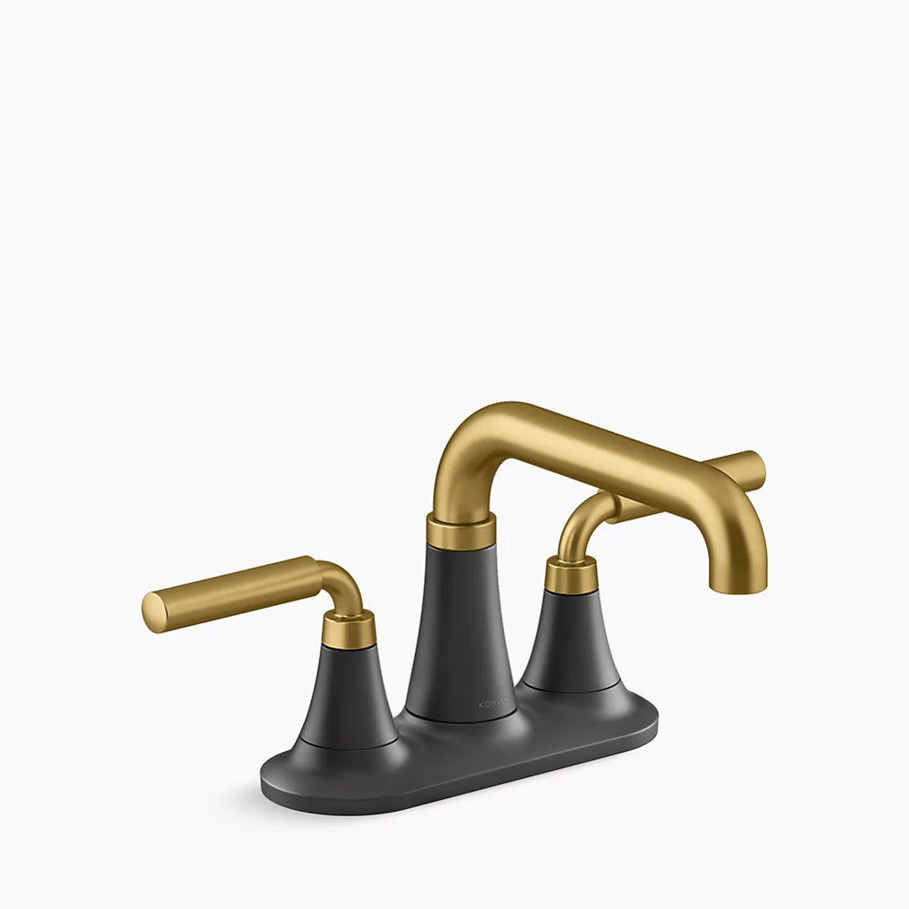 Kohler Tone Centerset bathroom sink faucet, 1.2 gpm K-27414-4-BMB - Plumbing Market