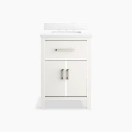 Kohler Kresla 24" bathroom vanity cabinet with sink and quartz top K-40637-BD1-0 - Plumbing Market