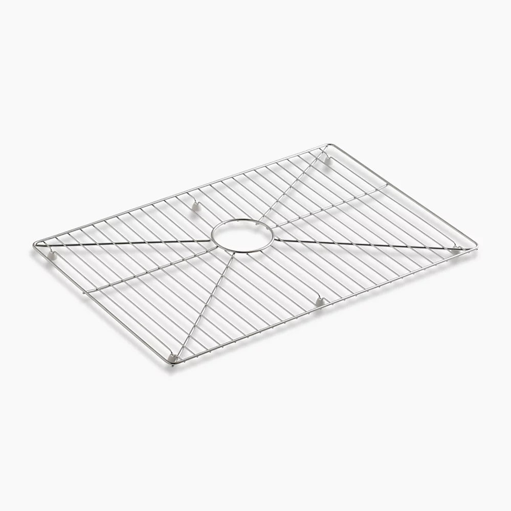 Kohler Vault Strive Stainless steel sink rack, 26" x 16-11/16" for 30" single-bowl apron-front sink K-6466-ST - Plumbing Market