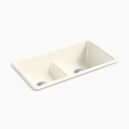 Kohler Iron/Tones Smart Divide 33" top-/undermount double-bowl kitchen sink K-5312-96 - Plumbing Market