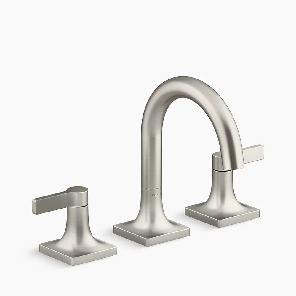 Kohler Venza Widespread bathroom sink faucet, 0.5 gpm K-28125-4N-BN - Plumbing Market