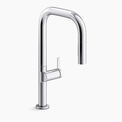 Kohler Components Pull-down kitchen sink faucet with two-function sprayhead K-28269-CP - Plumbing Market