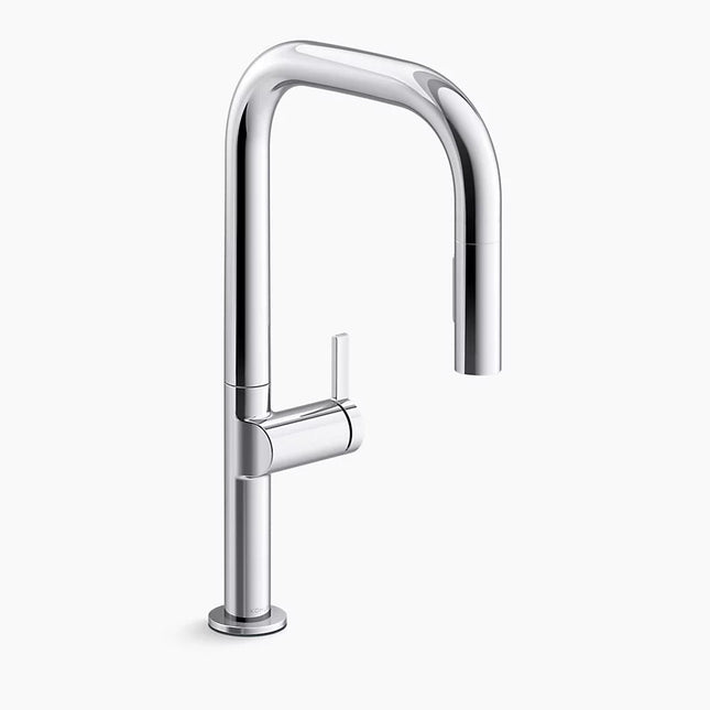 Kohler Components Pull-down kitchen sink faucet with two-function sprayhead K-28269-CP - Plumbing Market