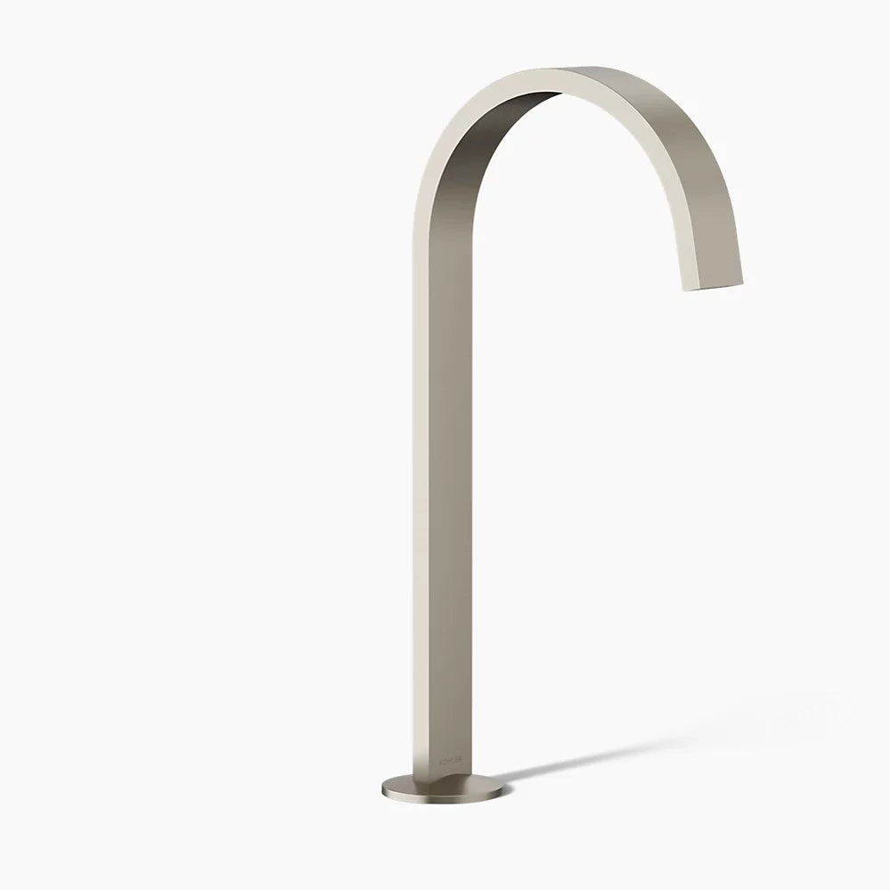 Kohler Components Bathroom sink faucet spout with Ribbon design, 1.2 gpm K-77966-BN - Plumbing Market