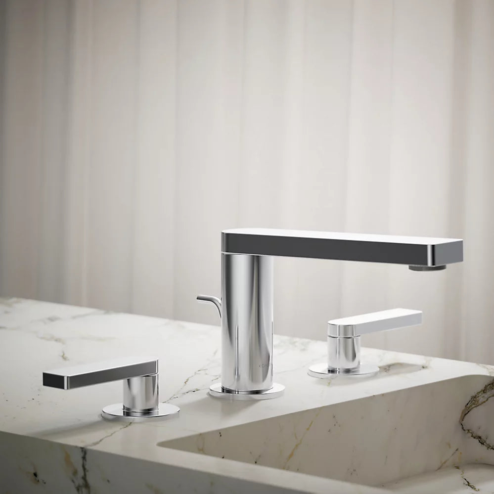 Kohler Composed Widespread bathroom sink faucet with Lever handles, 1.2 gpm K-73060-4-CP - Plumbing Market