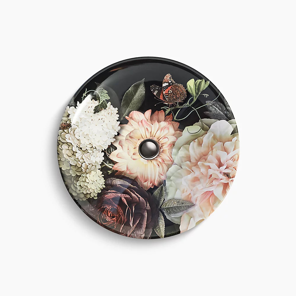 Kohler Dutchmaster Blush Floral Round Lav 30333-DM1-0 - Plumbing Market