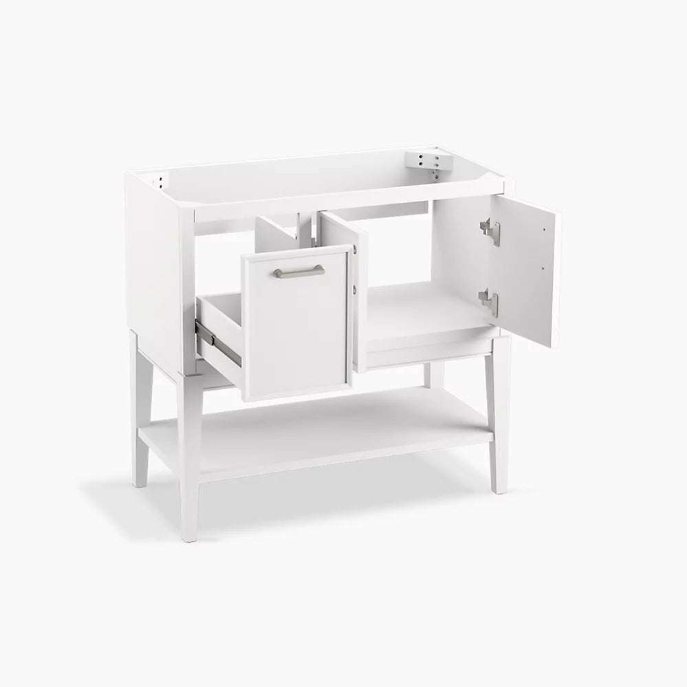 Kohler Winnow 36" bathroom vanity cabinet with sink and quartz top K-33579-ASB-0 - Plumbing Market