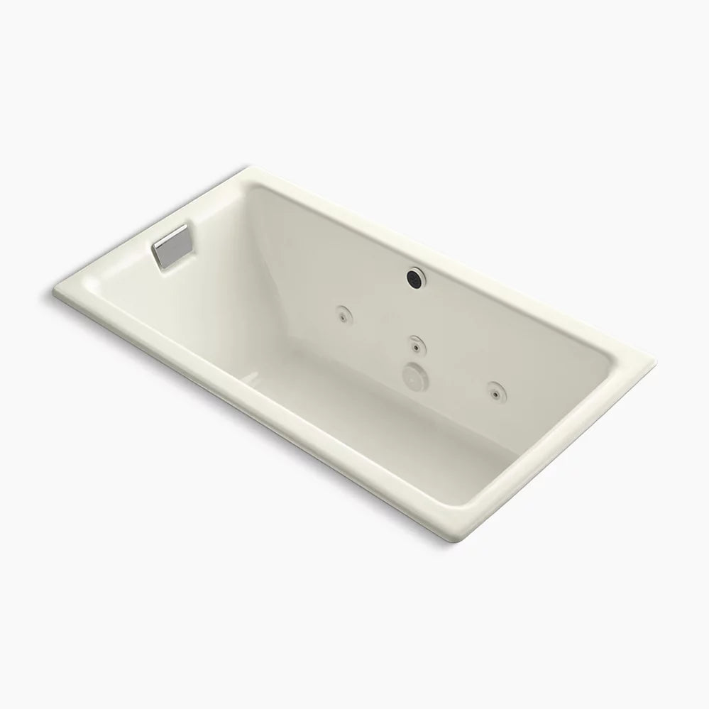 Kohler Tea-for-Two 66" x 36" drop-in/undermount whirlpool bath K-856-JHE-96 - Plumbing Market